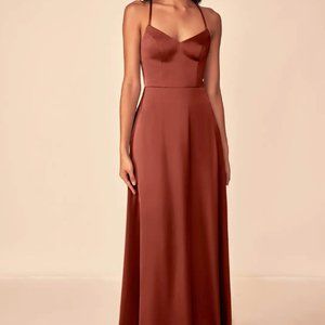 AZAZIE MEI  Stretch Satin Dress